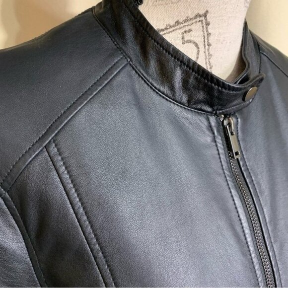 Reitmans L PU Lether moto jacket - Picture 3 of 9